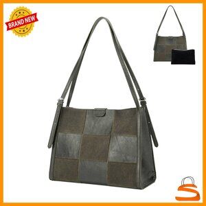 Small Tote Hobo Bag with Adjustable Strap, Faux Leather, 12.6x9.65x4.3